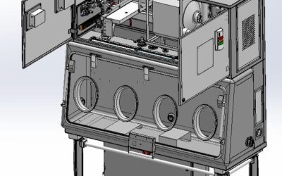 Nouvel isolateur en cours de production dans nos locaux d’EREA PHARMA