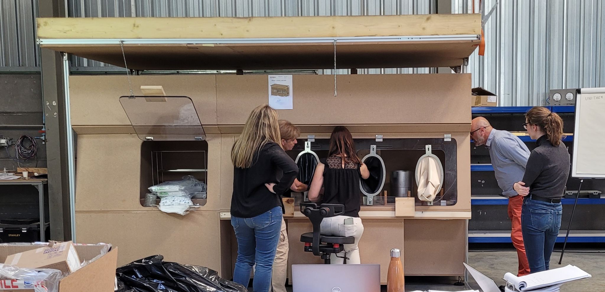 Validation d’une maquette d’isolateur en cours dans nos locaux