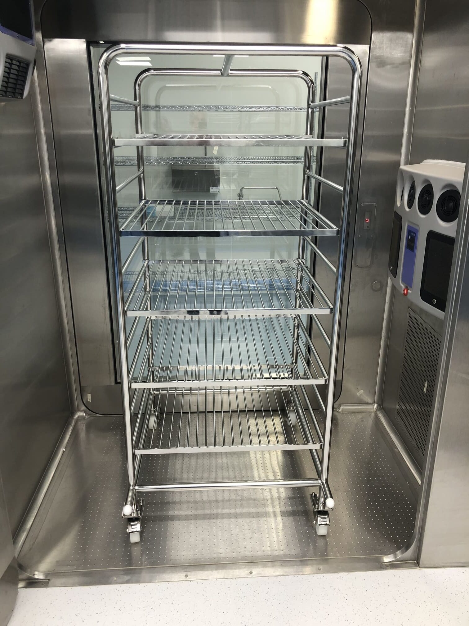 Chariot de Transfert Inox 316L pour Zones de Grade B